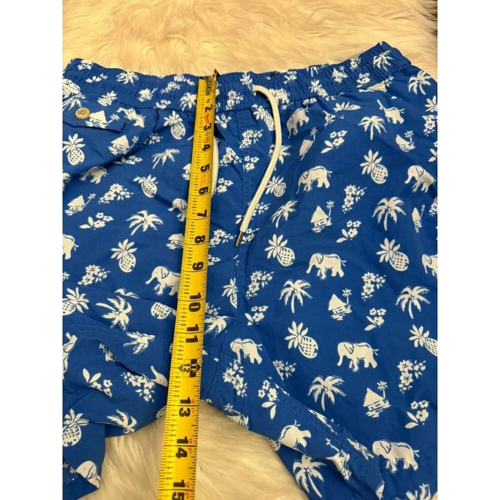 Polo Ralph Lauren‎ Size Large Vacation Theme Swimsuit Trunks Elephant Pineapple